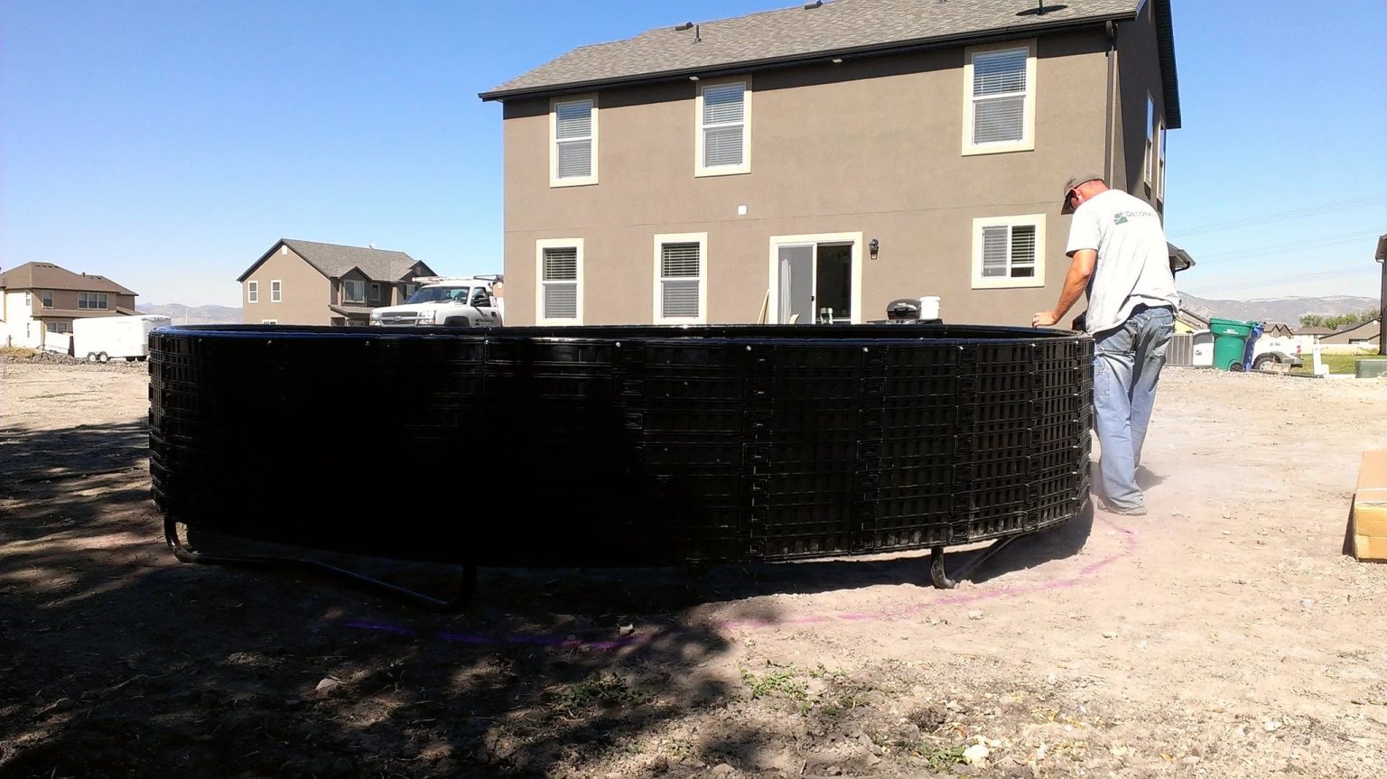Retaining Wall for 14 ft Trampoline Bundle