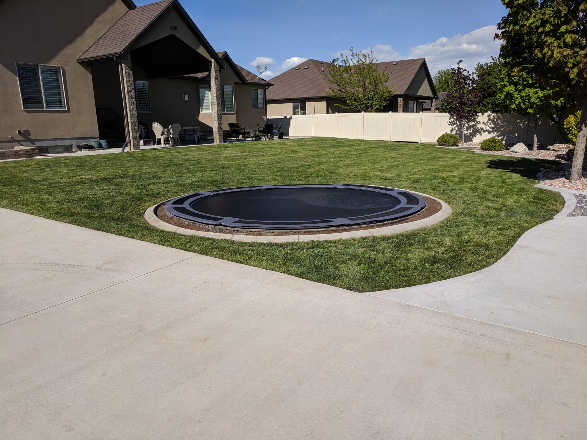 In Ground Trampoline Retaining Wall Kits